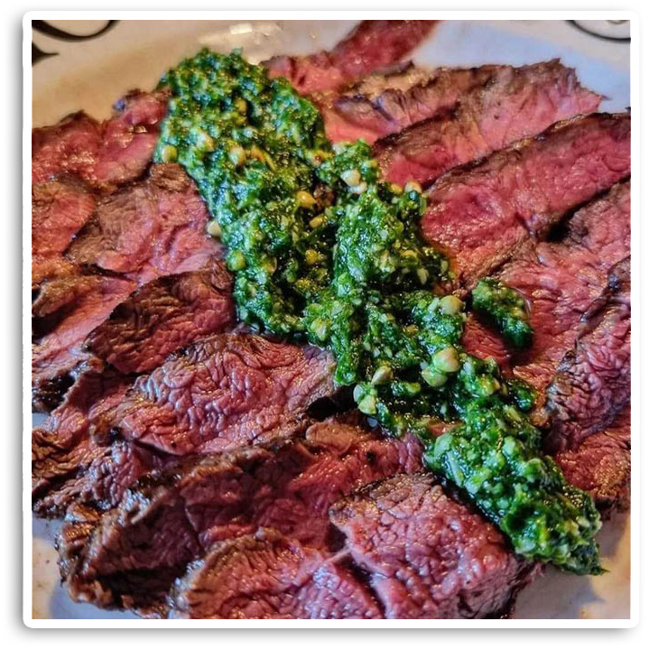 Paléron with home made Pesto